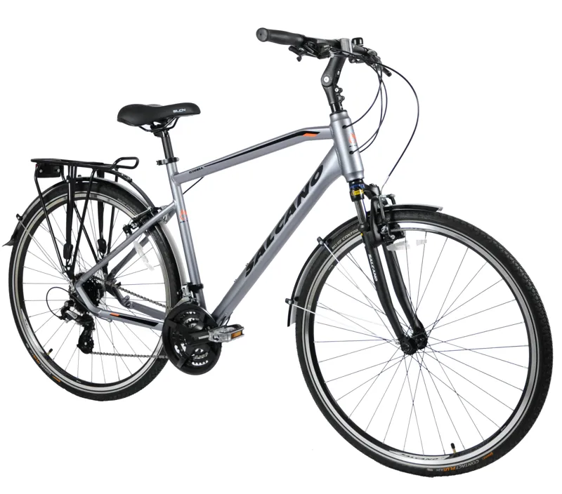 Salcano Istanbul Commuter Hybrid Bike Grey-1
